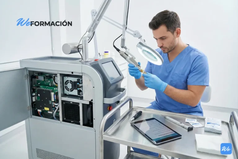 Cuidado y mantenimiento de equipos utilizados en medicina estética